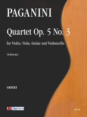 Paganini, Niccolò : Quartet Op. 5 No. 3 for Violin, Viola, Guitar and Violoncello