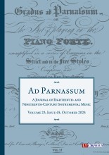 Ad Parnassum. A Journal on Eighteenth- and Nineteenth-Century Instrumental Music - Vol. 23 - No. 45 - October 2025