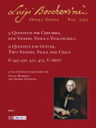 Boccherini, Luigi : 9 Quintets for Guitar, 2 Violins, Viola and Violoncello (G 445-450, 451, 453, G deest)
