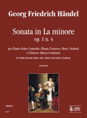 Handel, George Frideric : Sonata in A Minor Op. 1 No. 4 for Treble Recorder (Flute, Oboe, Violin) and Guitar