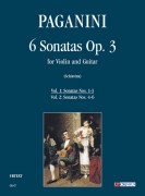 Paganini, Niccolò : 6 Sonate Op. 3 per Violino e Chitarra - Vol. I: Sonate I-III