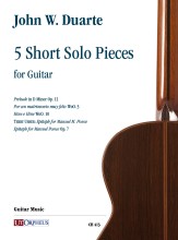 Duarte, John W. : 5 Short Solo Pieces per Chitarra