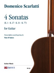 Scarlatti, Domenico : 4 Sonatas (K. 1 - K. 27 - K. 31 - K. 77) for Guitar