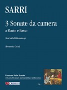 Sarri, Domenico : 3 Sonate da camera a Flauto e Basso Sarri, Domenico : 3 Sonate da camera a Flauto e Basso