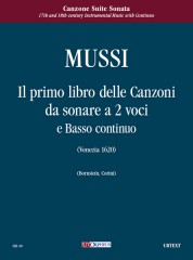 Mussi, Giulio : Il primo libro delle Canzoni da sonare a due voci e Basso continuo (Venezia 1620)