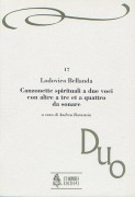 Bellanda, Lodovico : Canzonette spirituali a due voci con altre a tre et a quattro da sonare (Verona 1599)