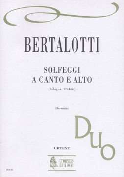 Bertalotti, Angelo : Solfeggi a Canto e Alto (Bologna 1744/64)