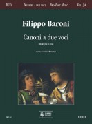 Baroni, Filippo : Canoni a due voci (Bologna 1704)