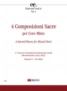 4 Sacred Pieces for Mixed Choir (1st National Choral Composition Competition EdizioniCorali.it - Cat. C)