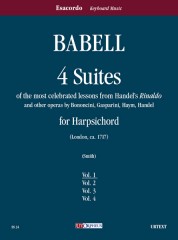 Babell, William : 4 Suites of the most celebrated lessons from Handel’s “Rinaldo” and other operas by Bononcini, Gasparini, Haym, Handel for Harpsichord - Vol. 1