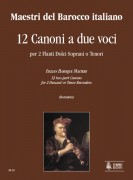 Italian Baroque Masters : 12 two-part Canons for 2 Descant or Tenor Recorders 