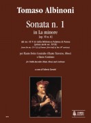 Albinoni, Tomaso : Sonata No. 1 in A Minor from the ms. CF-V-23 of the Biblioteca Palatina in Parma (early 18th century) for Treble Recorder (Flute, Oboe) and Continuo Albinoni, Tomaso : Sonata No. 1 in A Minor from the ms. CF-V-23 of the Biblioteca Palatina in Parma (early 18th century) for Treble Recorder (Flute, Oboe) and Continuo