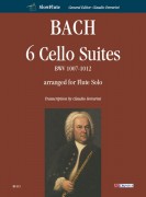 Bach, Johann Sebastian : 6 Suites per Violoncello BWV 1007-1012 trascritte per Flauto solo
