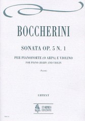 Boccherini, Luigi : Sonata Op. 5 No. 1 for Piano (Harp) and Violin