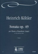 Köhler, Heinrich : Sonata Op. 49 per Flauto e Pianoforte (Arpa)