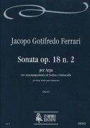 Ferrari, Jacopo Gotifredo : Sonata Op. 18 N. 2 per Arpa, con accompagnamento di Violino e Violoncello