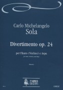 Sola, Carlo Michelangelo : Divertimento Op. 24 for Flute (Violin) and Harp