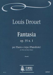Drouet, Louis : Fantasia Op. 35 No. 1 for Flute and Harp (Piano)