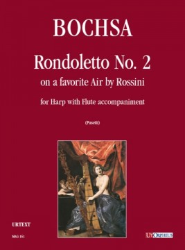 Bochsa, Robert Nicolas Charles : Rondoletto No. 2 on a Favorite Air by Rossini for Harp and Flute