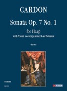 Cardon, Jean-Baptiste : Sonata Op. 7 No. 1 for Harp and Violin accompaniment ad libitum