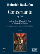 Backofen, Heinrich : Concertante Op. 7/8 per Arpa, Corno di bassetto (o Viola) e Violoncello ad libitum