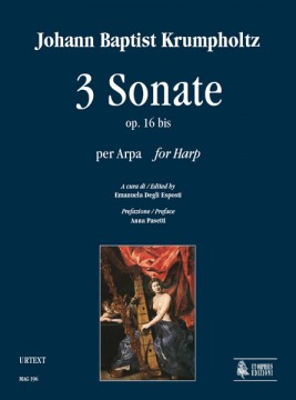 Krumpholtz, Johann Baptist : 3 Sonate Op. 16 bis per Arpa
