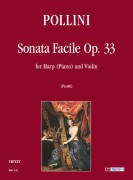 Pollini, Francesco : Sonata Facile Op. 33 per Arpa (Pianoforte) e Violino