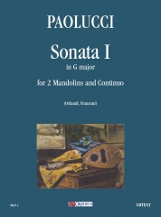 Paolucci, Giuseppe : Sonata I in Sol maggiore per 2 Mandolini e Basso Continuo