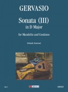 Gervasio, Giovan Battista : Sonata (III) in Re maggiore per Mandolino e Basso Continuo