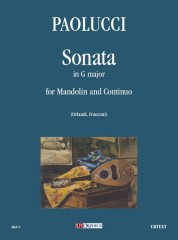 Paolucci, Giuseppe : Sonata in Sol maggiore per Mandolino e Basso Continuo