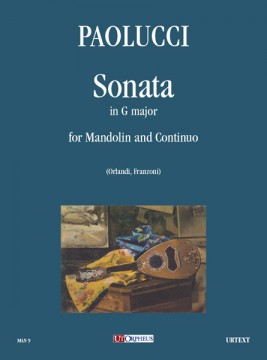 Paolucci, Giuseppe : Sonata in G Major for Mandolin and Continuo Paolucci, Giuseppe : Sonata in G Major for Mandolin and Continuo