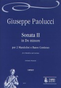 Paolucci, Giuseppe : Sonata II in C Minor for 2 Mandolins and Continuo