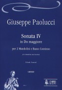 Paolucci, Giuseppe : Sonata IV in Do maggiore per 2 Mandolini e Basso Continuo