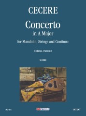 Cecere, Carlo : Concerto in A Major for Mandolin, Strings and Continuo [Score]