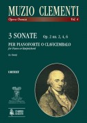 Clementi, Muzio : 3 Sonate Op. 2 Nn. 2, 4, 6 per Pianoforte o Clavicembalo
