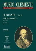 Clementi, Muzio : 4 Sonate Op. 12 per Pianoforte