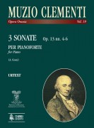 Clementi, Muzio : 3 Sonate Op. 13 Nn. 4-6 per Pianoforte