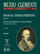 Clementi, Muzio : Musical Characteristics Op. 19 per Clavicembalo o Pianoforte