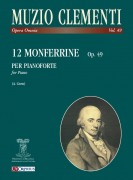 Clementi, Muzio : 12 Monferrine Op. 49 per Pianoforte