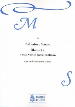Sacco, Salvatore : Motecta (Roma 1607) for 8 Voices (SATB-SATB) and Continuo [Score]