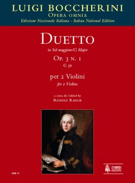 Boccherini, Luigi : Duetto Op. 3 N. 1 (G 56) in Sol maggiore per 2 Violini