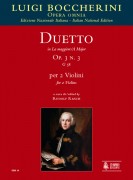 Boccherini, Luigi : Duetto Op. 3 No. 3 (G 58) in A Major for 2 Violins