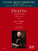 Boccherini, Luigi : Duetto Op. 3 N. 6 (G 61) in Re maggiore per 2 Violini