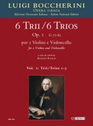 Boccherini, Luigi : 6 Trii Op. 1 (G 77-82) per 2 Violini e Violoncello - Vol. 1: Trii Nn. 1-3 [Partitura]
