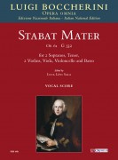 Boccherini, Luigi : Stabat Mater op. 61 (G 532) per 2 Soprani, Tenore, 2 Violini, Viola, Violoncello e Basso [Riduzione Canto e Pianoforte]
