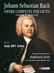 Bach, Johann Sebastian : Suite BWV 1006a for Baroque Lute