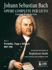Bach, Johann Sebastian : Prelude, Fugue and Allegro BWV 998 for Baroque Lute