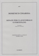 Cimarosa, Domenico : Sonate per Clavicembalo o Fortepiano, vol. II: XLV-LXXXVIII Cimarosa, Domenico : Sonate per Clavicembalo o Fortepiano, vol. II: XLV-LXXXVIII