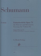 Schumann, Robert : Pezzi Fantastici op. 73, per Violoncello e Pianoforte. Urtext