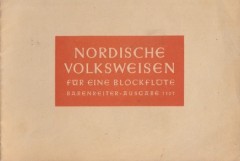 AA.VV. : Nordische Volksweisen, per Flauto dolce solo